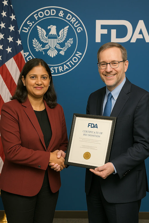 FDA Certificate of Recognition